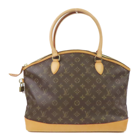 LOUIS VUITTON LV GHW Lockit Horizontal Hand Bag M40104 Monogram Brown