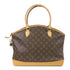 LOUIS VUITTON LV GHW Lockit Horizontal Hand Bag M40104 Monogram Brown