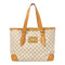 LOUIS VUITTON LV GHW Hampstead MM Shoulder Tote Bag N51206 Damier Azur White