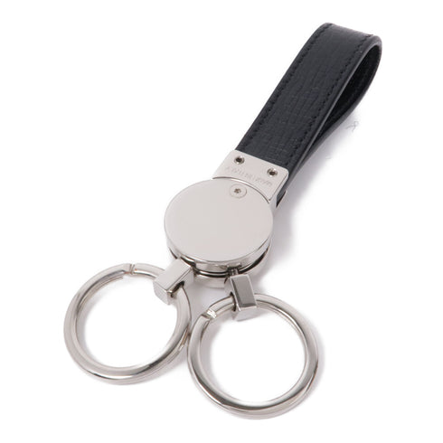 Salvatore Ferragamo SHW Key Ring Calfskin Leather Black