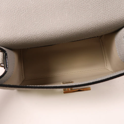 Valextra GHW Iside Top Handle Mini 2 Way Shoulder Bag Calfskin Leather