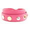 LOUIS VUITTON LV Bracelet Spike It Bracelet M6691 Leather Pink