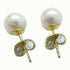 TIFFANY&CO Pearl Earrings 18K Yellow Gold
