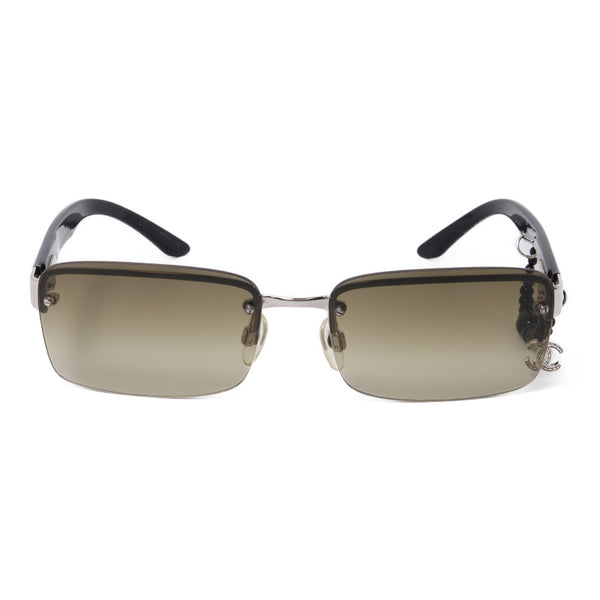 CHANEL CC Sunglasses Accessories PVC Khaki
