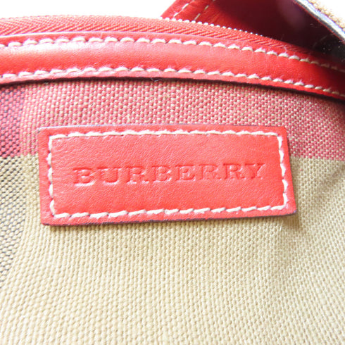 BURBERRY SHW Shoulder Bag 3938816 Canvas Brown Red