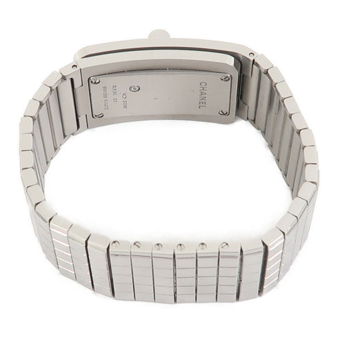 CHANEL CC Code Coco Quartz Watch H5144 Stainless Steel Black