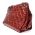 CHANEL Quilted CC SHW Chain Shoulder Bag Patent Leather Red v1