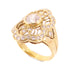 Fine Jewelry Diamond Ring US#6 18K Yellow Gold