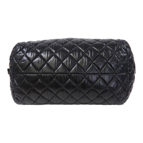 CHANEL CC SHW Coco Cocoon Handbag/Tote Bag Nylon Black