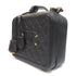CHANEL Quilted CC GHW Vanity Case 2 Way Shoulder Bag A93343 Caviar Leather Black