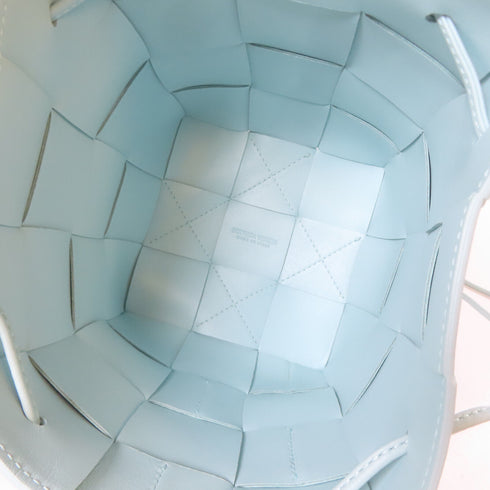 BOTTEGA VENETA BV Small Cassette Crossbody Bucket 680218VCQC42916 Lambskin Blue