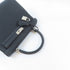 HERMES PHW Kelly 25 2 Way Shoulder Handbag Togo Leather Black Noir