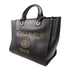 CHANEL CC GHW Deauville 2 Way Shoulder Tote Bag Handbag Calfskin Leather