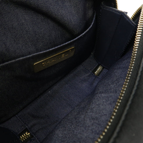 CHANEL CC GHW Coco Mark Mania Camera Case Shoulder Bag Lambskin Leather Black