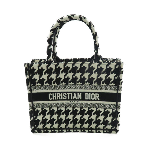 Christian Dior Medium Book Tote Bag Canvas Black