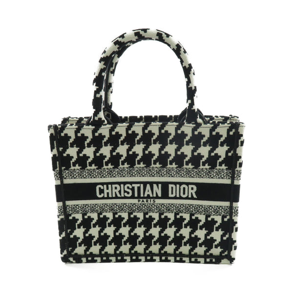 Christian Dior Medium Book Tote Bag Canvas Black