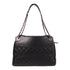 CHANEL CC SHW Chain Shoulder Tote Bag Lambskin Leather Black
