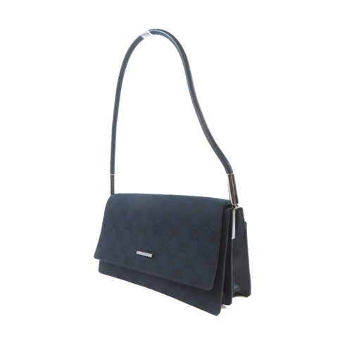 GUCCI GG SHW Shoulder Handbag 001.3815 Canvas Blue