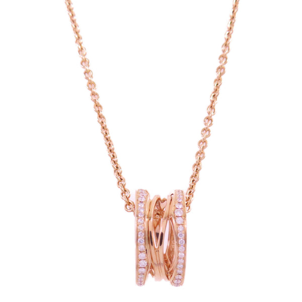 BVLGARI B.Zero1 Diamond Necklace PPL1ES 18K Rose Gold