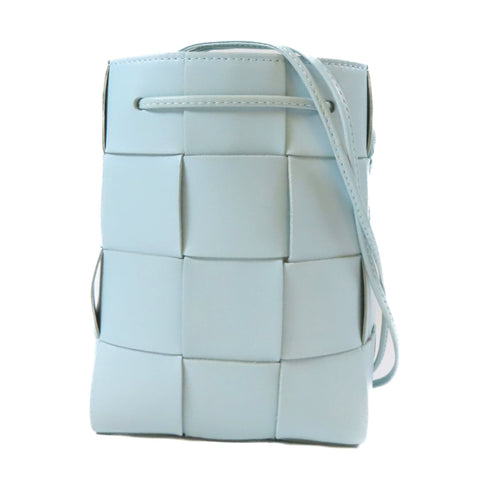 BOTTEGA VENETA BV Small Cassette Crossbody Bucket 680218VCQC42916 Lambskin Blue