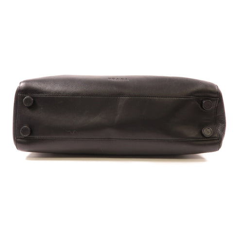 PRADA SHW Vitello City Handbag B8773 Calfskin Leather Black