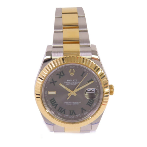 ROLEX Datejust 41mm 116333 Automatic Watch 18K Yellow Gold Stainless Steel