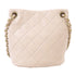 CHANEL Quilted CC GHW Bucket Bag Chain Shoulder Bag AS3873 Lambskin Beige
