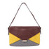 CELINE SHW Shoulder Bag Calfskin Leather Maroon/Yellow/Grey