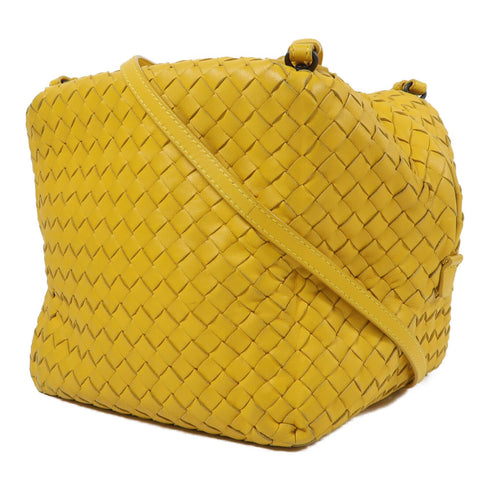 BOTTEGA VENETA BV Shoulder Bag Lambskin Leather Yellow