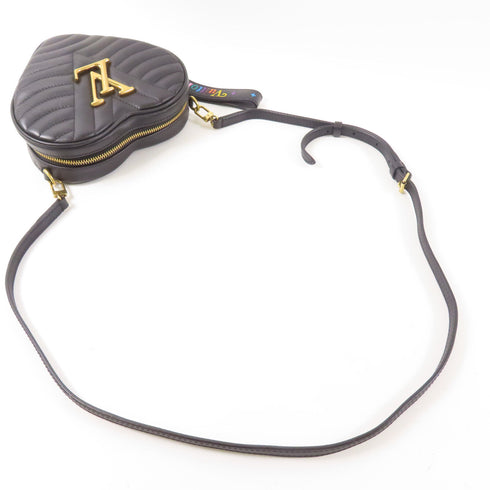 LOUIS VUITTON LV GHW New Wave Heart Bag Shoulder Crossbody M52796 Calfskin Black