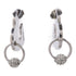 Christian Dior CD Earrings Accessories Metal Silver