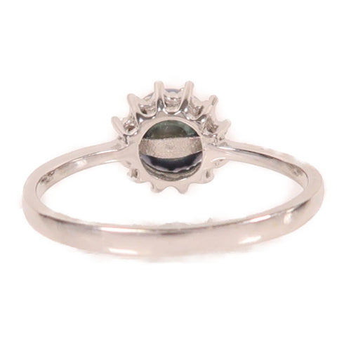 Jewelry Pearl Ring 2.3g 18K White Gold US#7.25