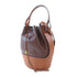LOEWE GHW Balloon Bag 2 Way Shoulder Handbag Calfskin Leather Brown