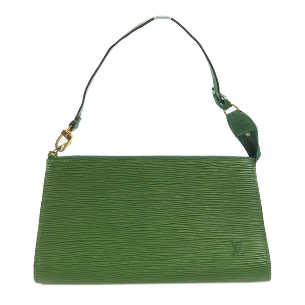 LOUIS VUITTON LV GHW Pochette Accessories Handbag M52944 Epi Leather Green