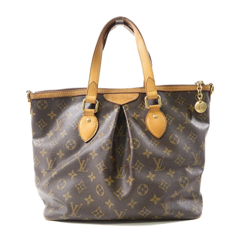 LOUIS VUITTON LV GHW Palermo 2 Way Bag M40145 Monogram Brown