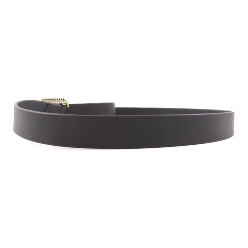 CHANEL CC SHW 85cm Belt Calfskin Leather Black