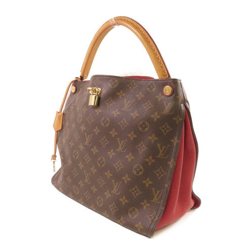 LOUIS VUITTON LV GHW Gaia Shoulder Bag M41620 Monogram Brown Red