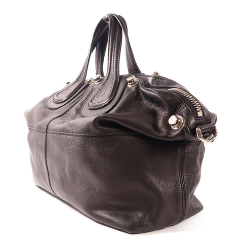 GIVENCHY SHW Nightingale Large 2 Way Shoulder Bag Handbag Calfskin Leather