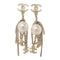 CHANEL CC Earrings Accessories 09A Metal PVC Gold White
