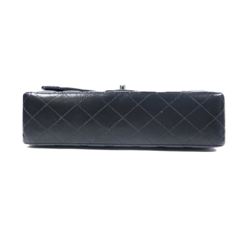 CHANEL Quilted CC SHW Classic 25cm Chain Shoulder Bag Lambskin Leather Black