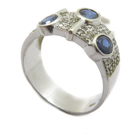 FINE JEWELRY Diamond Ring 18K White Gold US#8