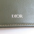 Christian Dior CD Card Case LESCH138CDI Calfskin Leather Green