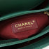 CHANEL CC GHW Chain Shoulder Bag Calfskin Leather Green v2