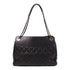 CHANEL CC SHW Chain Shoulder Tote Bag Lambskin Leather Black
