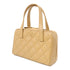 CHANEL Quilted CC GHW Hand Bag Calfskin Leather Beige