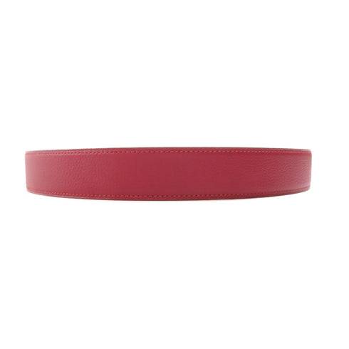 HERMES GHW Ceinture H 5382 Belt Togo Leather Rouge/Red
