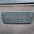 CHANEL CC SHW Boy 25 Chain Shoulder Bag Calfskin Leather Grey Blue