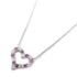 TIFFANY&CO Sentimental Heart Pink Sapphire Diamond Necklace PT950 Platinum v1