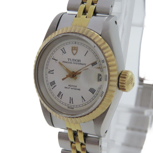 TUDOR Princess Oysterdate Automatic Watch 92413/1987Yr 18K YG/Stainless Steel