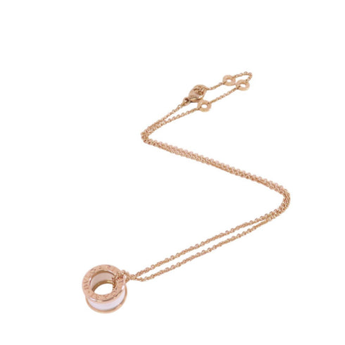BVLGARI B-zero1 Necklace 18K Rose Gold Ceramic